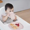 PROMO Plato y Cuenco de Silicona BLush + Taza con Pajita Sage