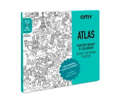 Póster XL Omy Atlas para Colorear