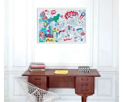 Póster XL Omy Súper Héroes para Colorear