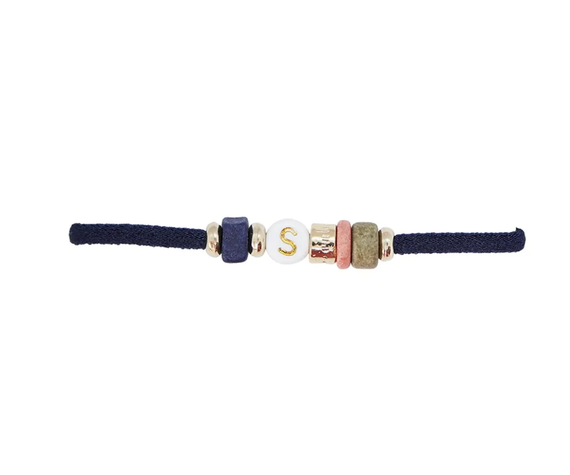 Pulsera Elástica 1 Inicial Azul Marino