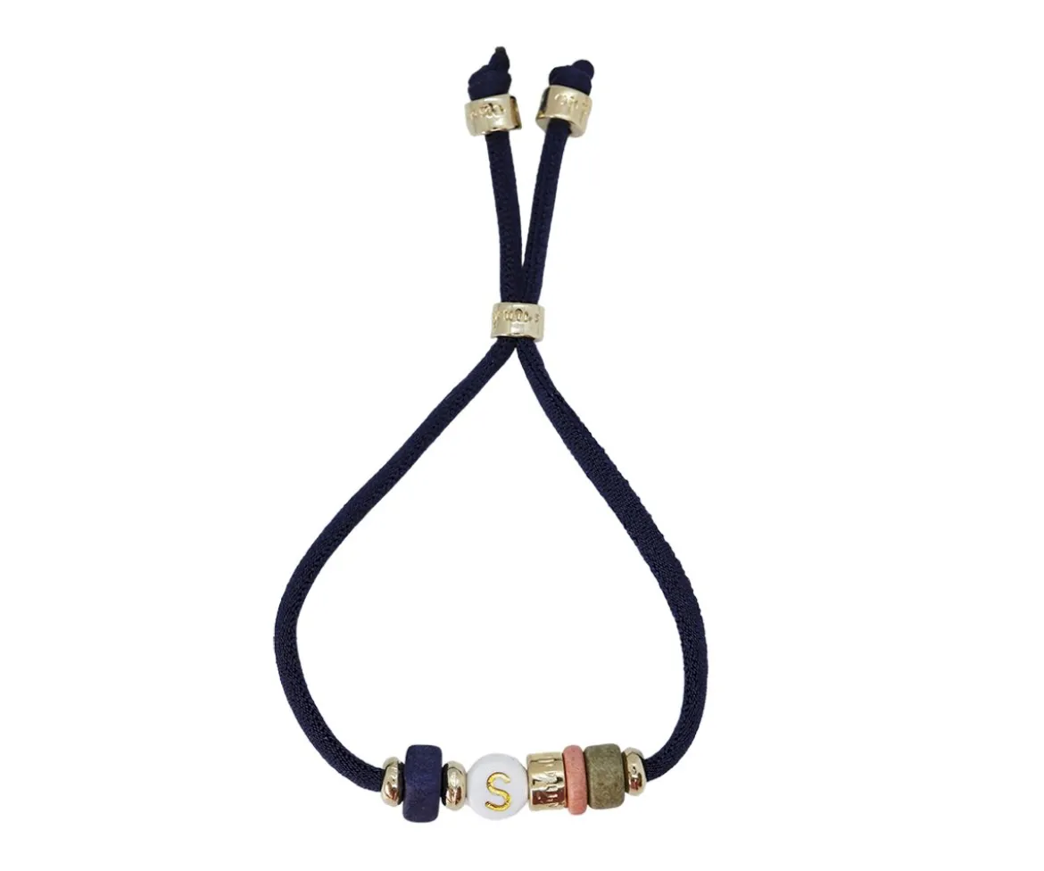 Pulsera Elástica 1 Inicial Azul Marino