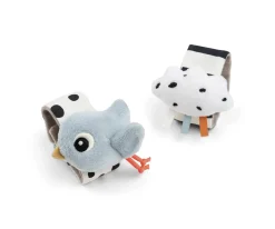 2 Pulseras Sonajero Happy Clouds Blue