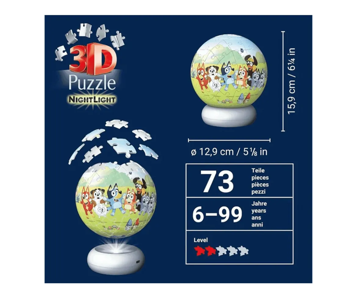 Puzzle Ball 3D Nightlight Bluey