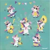 Puzzle con Tarjeta Unicornios