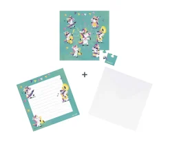 Puzzle con Tarjeta Unicornios