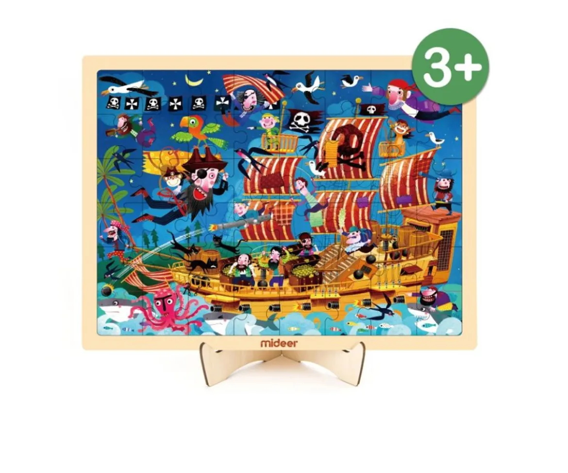 Puzzle de Madera Barco Pirata