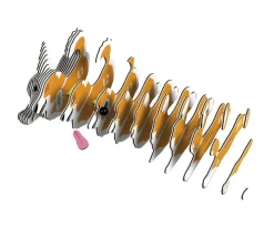 Puzzle 3D Eugy Corgi Galés