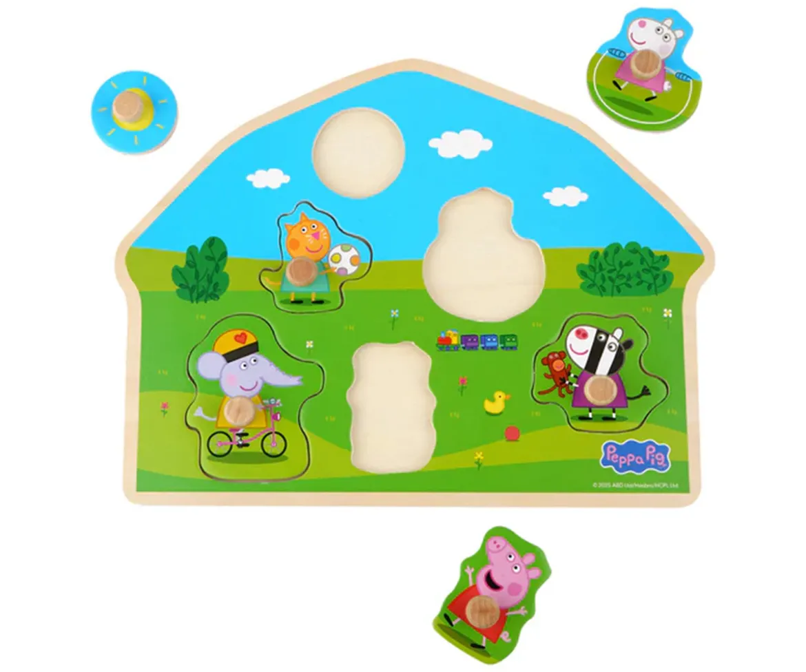 Puzzle Encajable de Madera Peppa Pig