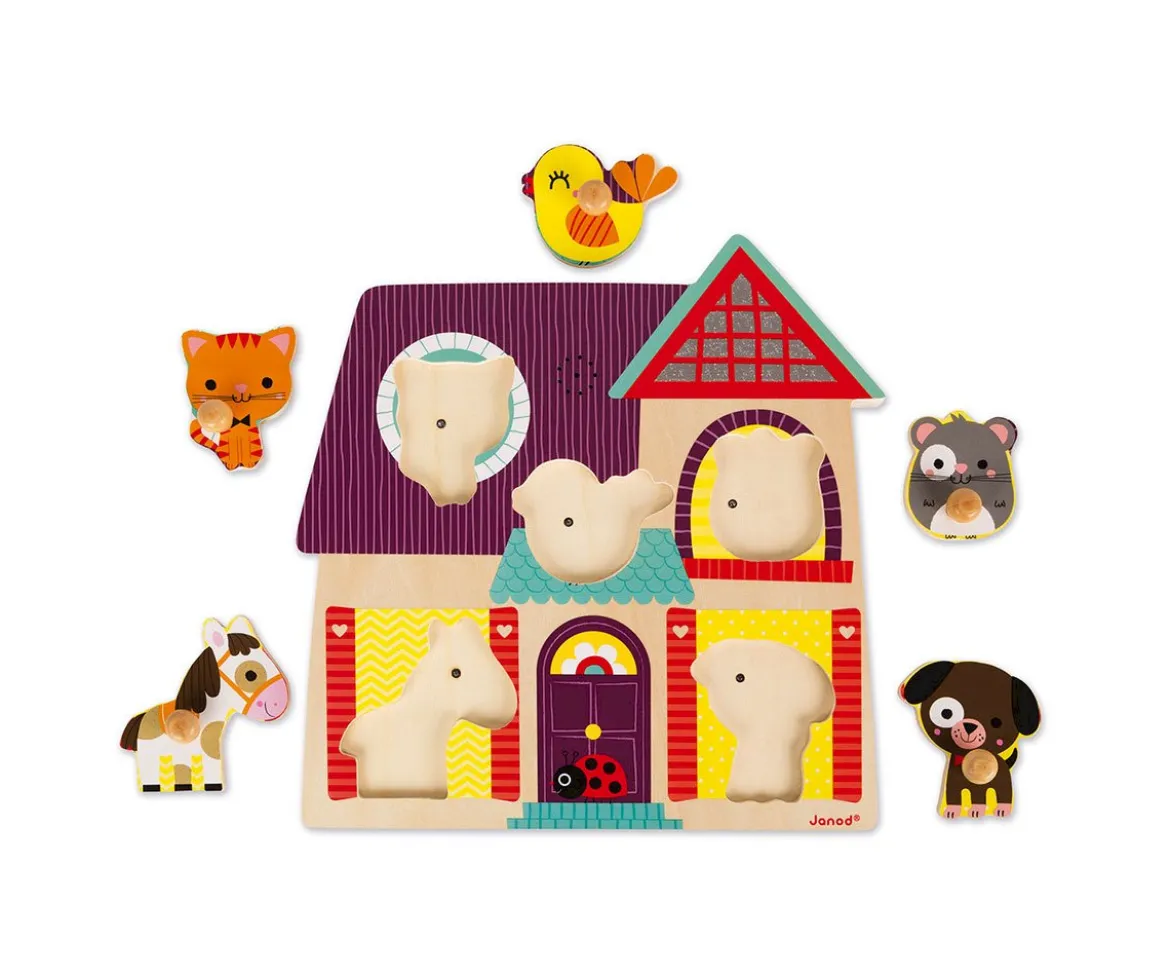 Puzzle Encajable Musical Amiguitos Animales