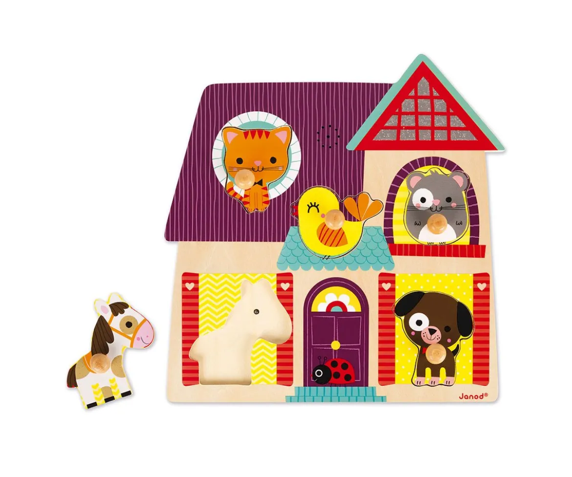 Puzzle Encajable Musical Amiguitos Animales