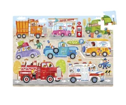 Puzzle Jumbo Moto Cars