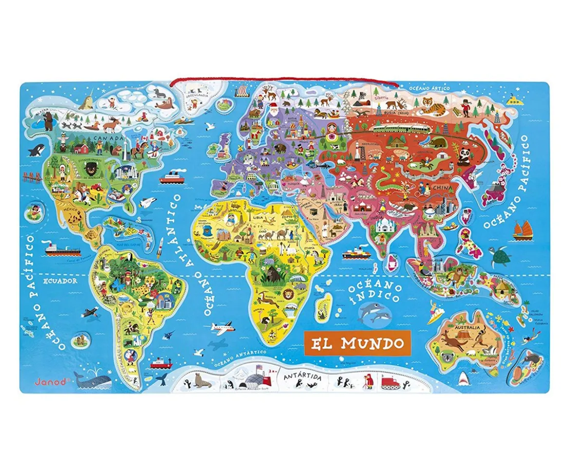 Puzzle Magnético Mapa del Mundo