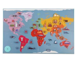 Puzzle Magnético Mapa Del Mundo