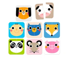 Puzzle On the Go Halves Faces