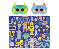 Puzzle 100 Piezas Con Descodificador Monstruos