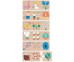 6 Puzzles de Madera Mamá y Bebé