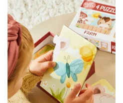4 Puzzles Touch & Feel Granja