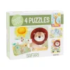 4 Puzzles Touch & Feel Safari