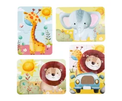 4 Puzzles Touch & Feel Safari