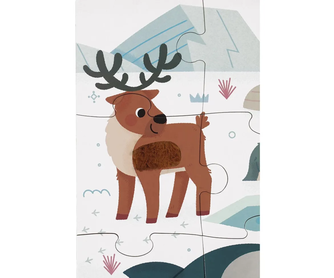 Puzzle Táctil Animales Polares 20 Piezas