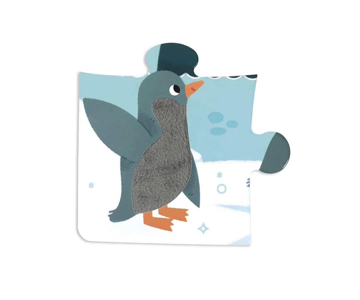 Puzzle Táctil Animales Polares 20 Piezas