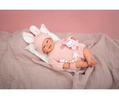 Reborn Lucía 45 cm con cojín y peluche