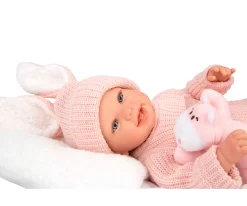 Reborn Lucía 45 cm con cojín y peluche