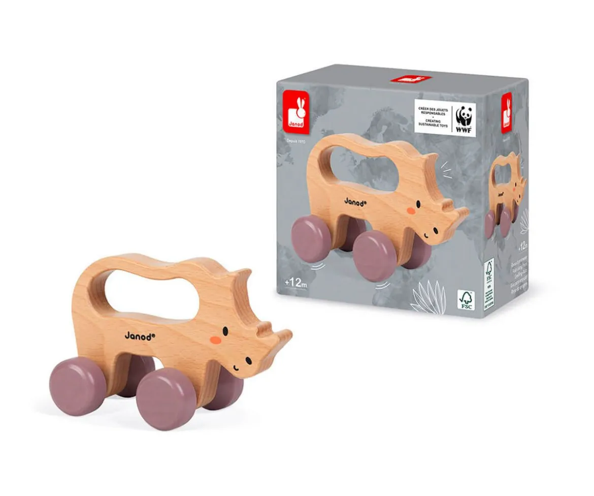 Rinoceronte de Arrastre de Madera