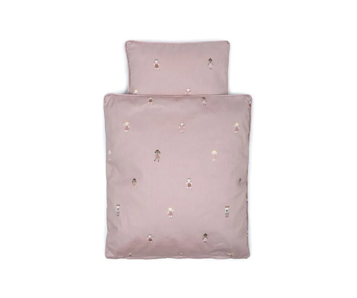 Ropa de Cama Muñecas Rosa Empolvado
