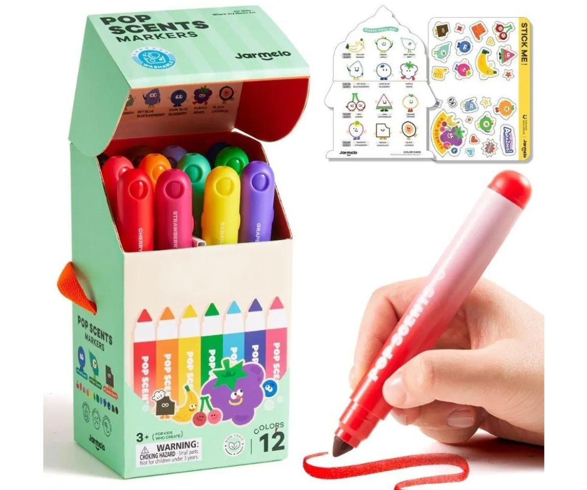 12 Rotuladores Lavables Perfumados Pop Scents