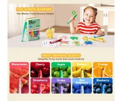 12 Rotuladores Lavables Perfumados Pop Scents