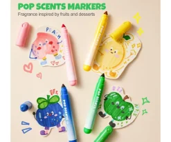 12 Rotuladores Lavables Perfumados Pop Scents