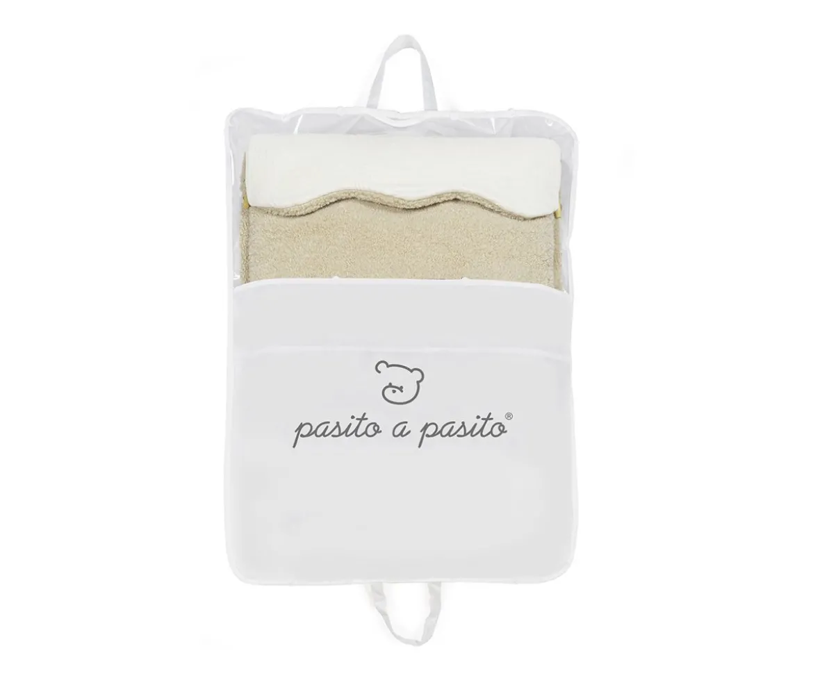 Saco Arrullo Bebé con Capucha Teddy Paddington Beige