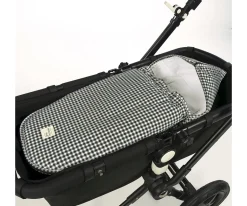 Saco Cuco 2 en 1 I Love Vichy Negro Entretiempo