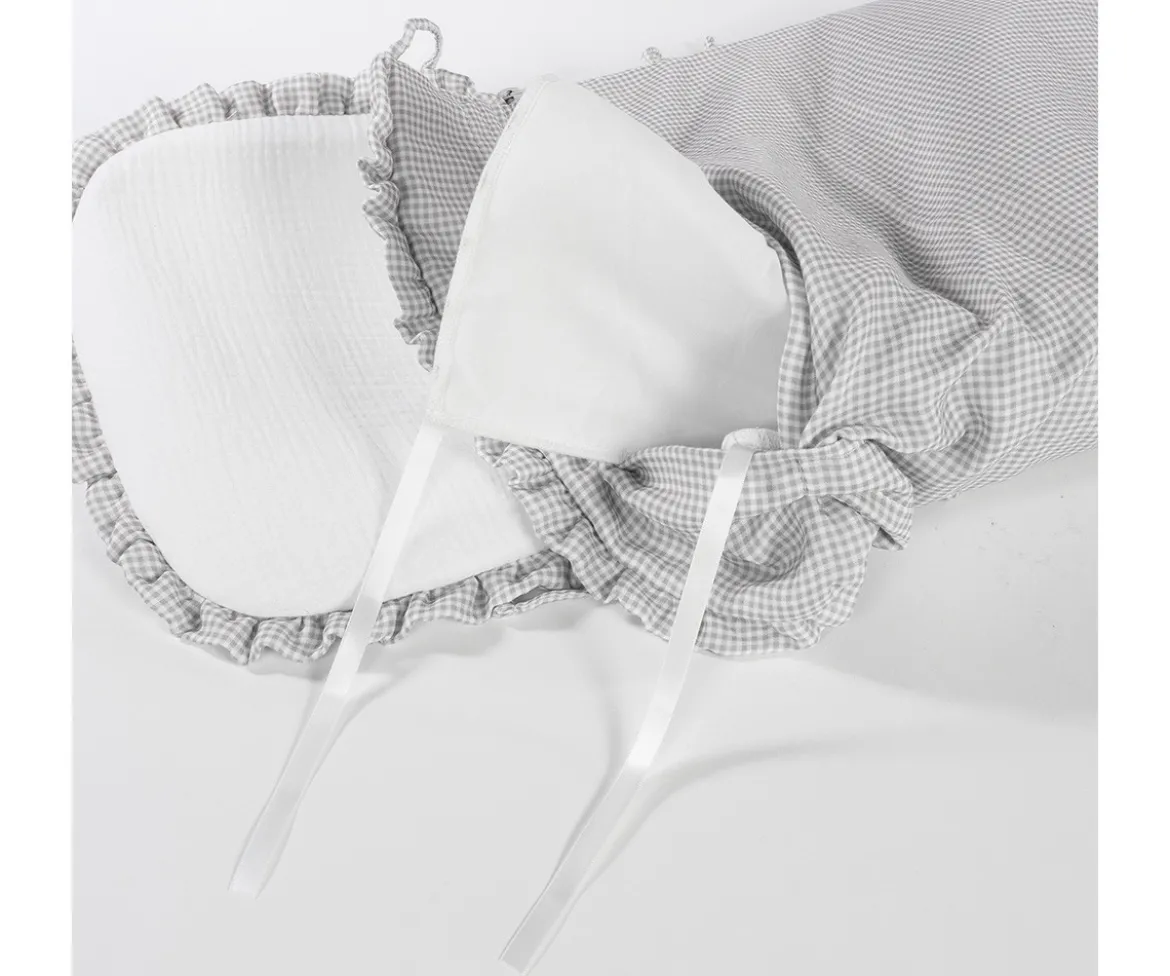 Saco Cuco Little Bloom Vichy Gris
