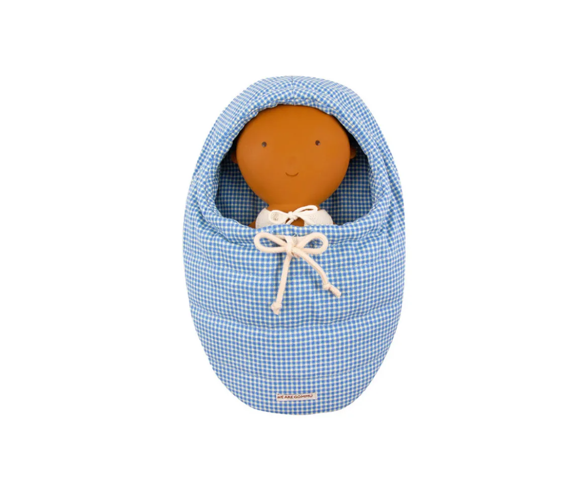 Saco para Muñecos Vichy Azul