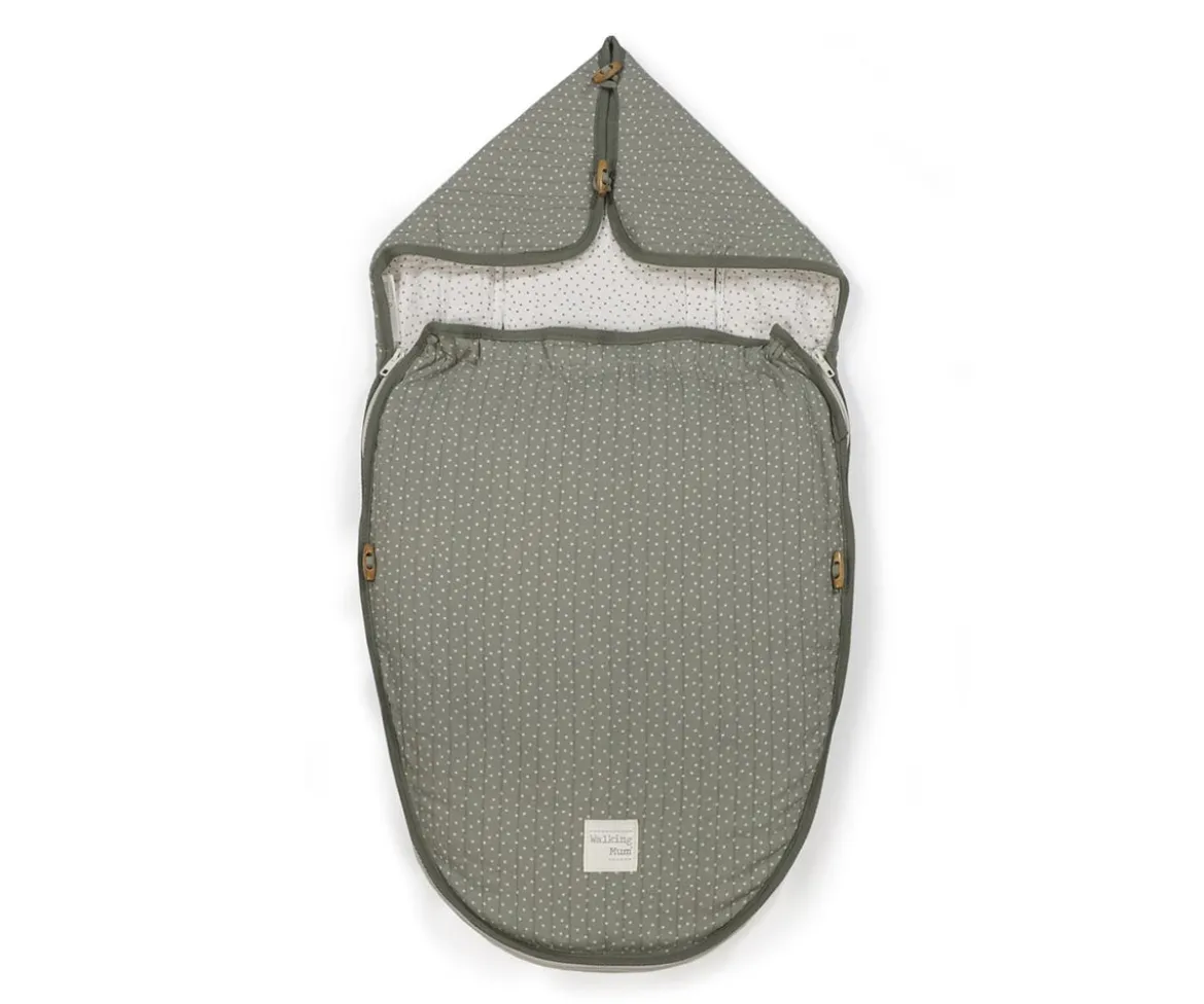 Saco Portabebé 2 en 1 Lunares Poppy Moss Verano