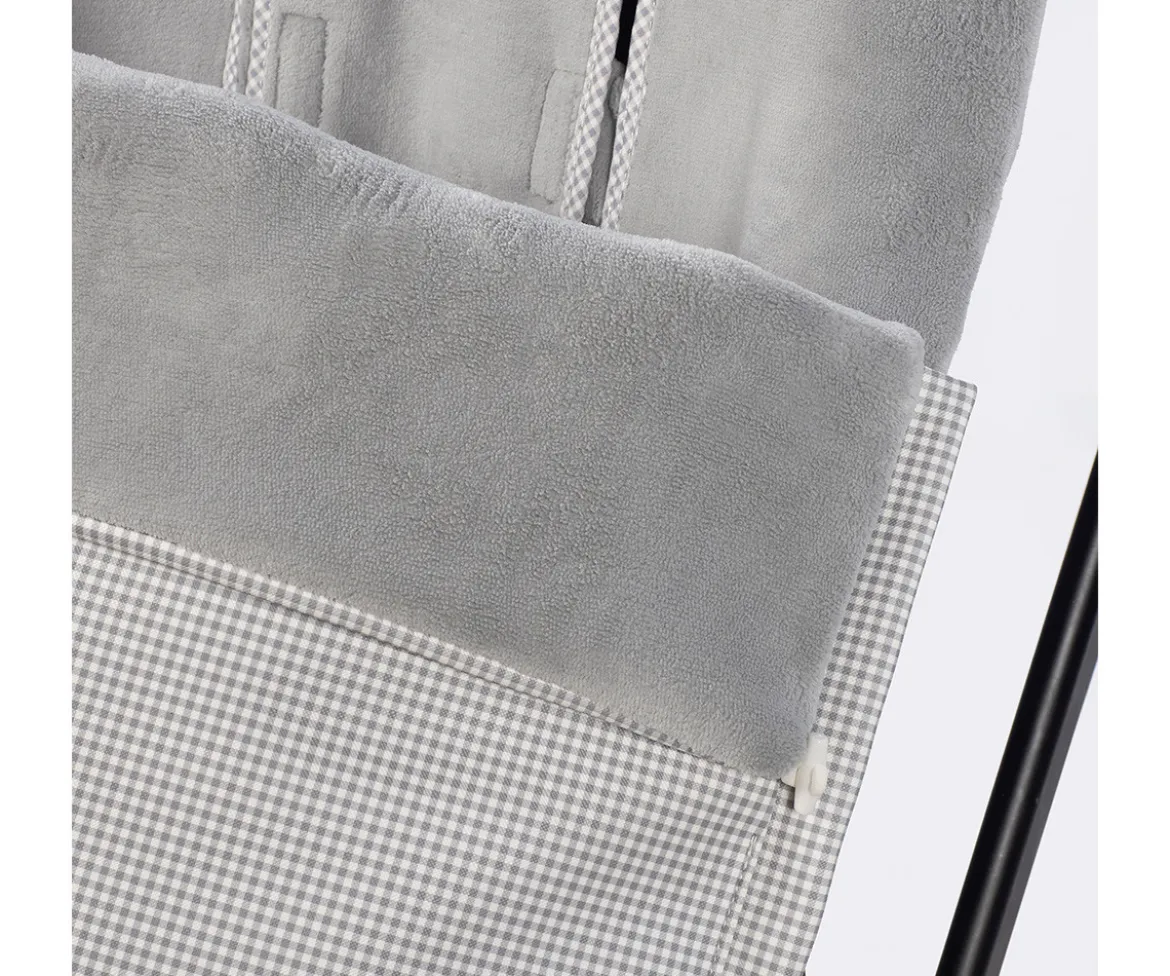 Saco Silla Invierno Little Bloom Vichy Gris