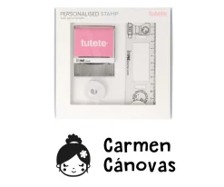 Sello Personalizado Ballet + Cinta Blanca para Ropa Oscura