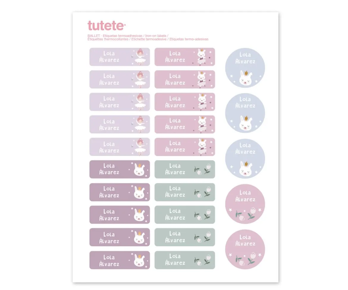Sello Personalizado Ballet + Combinado Termo y Pegatinas Ballet