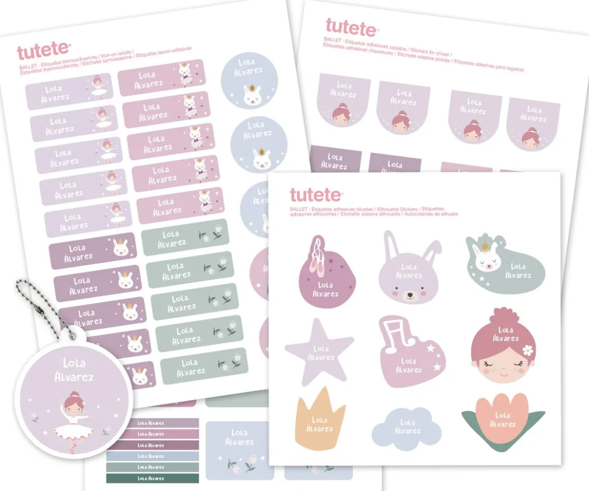 Sello Personalizado Ballet + Combinado Termo y Pegatinas Ballet