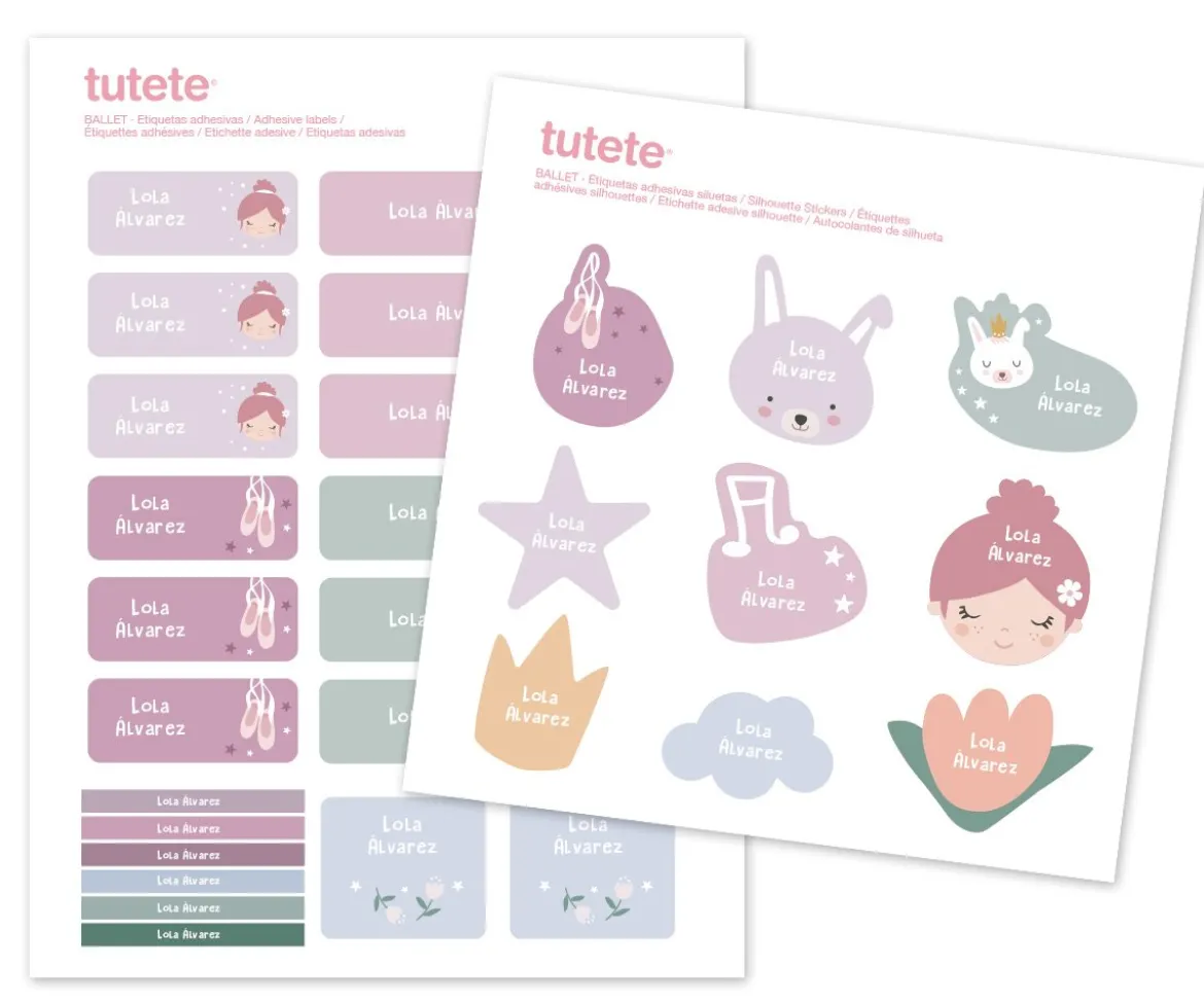 Sello Personalizado Ballet + Combinado Termo y Pegatinas Ballet