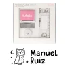 Sello Personalizado Búho + Cinta Blanca para Ropa Oscura