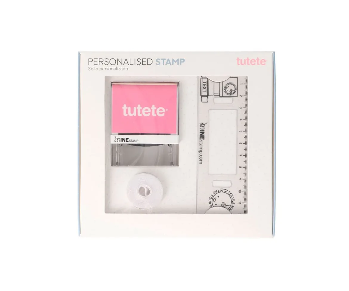 Sello Personalizado Bomberos + Cinta Blanca para Ropa Oscura
