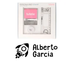 Sello Personalizado Espacio + Cinta Blanca para Ropa Oscura