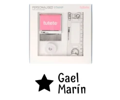 Sello Personalizado Gran Estrella + Cinta Blanca Ropa Oscura