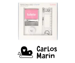 Sello Personalizado Mariposa + Cinta Blanca para Ropa Oscura