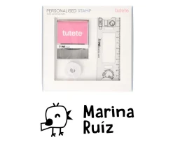Sello Personalizado Pollito + Cinta Blanca para Ropa Oscura