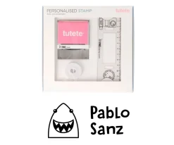 Sello Personalizado Tiburón + Cinta Blanca para Ropa Oscura
