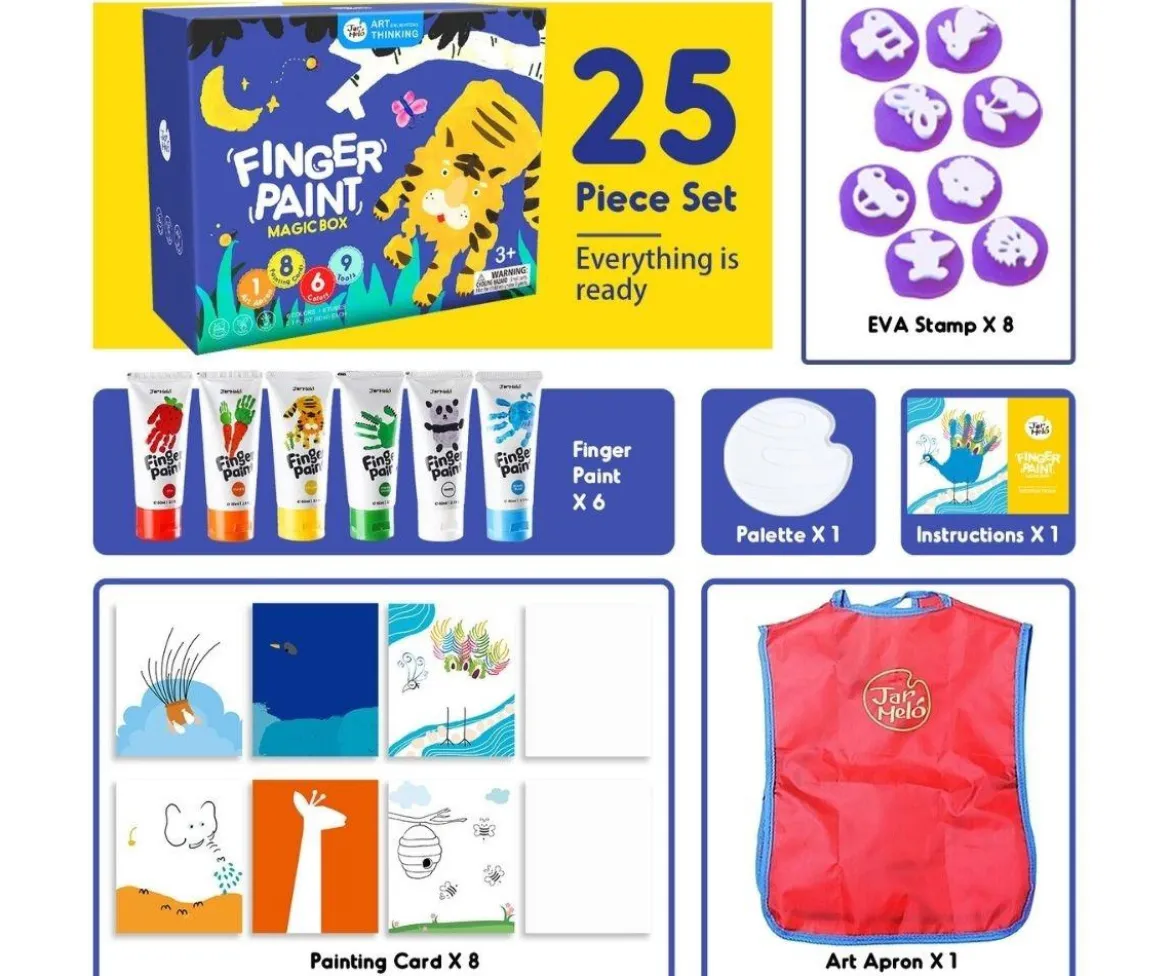 Set Creativo Pintura de Dedos Magic Box